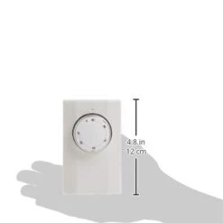 King K101 Single Pole Line Voltage Thermostat, 120-277V, White -Heaters Sales Store 21nHkEnG9EL