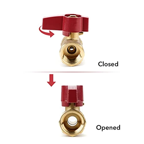 Stanbroil One Stop Gas Appliance Hook Up Kit - Brass Gas Ball Valve And Flexible Gas Connector With Fittings For Garage Heaters, Gas Stoves, Wall Mounted Heaters, Gas Fireplace And Gas Dryer 5 Stanbroil One Stop Gas Appliance Hook Up Kit - Brass Gas Ball Valve And Flexible Gas Connector With Fittings For Garage Heaters, Gas Stoves, Wall Mounted Heaters, Gas Fireplace And Gas Dryer - Image 3