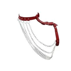 PLUS SIZE L-5XL Adjustable Body Chain Leather Harness Rave Women Bust Belts PU Circle Punk Gothic Costume Accessories-510 -Heaters Sales Store 31SCWg38ZpL