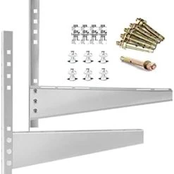 Mounting Bracket For 9000-36000BTU Condenser Ductless Mini Split Air Conditioner Heat Pump Systems, Support Condenser Up To 500 Lbs, Rust Free Stainless Steel 12 Mounting Bracket For 9000-36000BTU Condenser Ductless Mini Split Air Conditioner Heat Pump Systems, Support Condenser Up To 500 Lbs, Rust Free Stainless Steel -Heaters Sales Store 31bwWs97AyS. AC