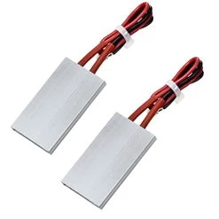 2PCS PTC Heating Element AC/DC 110V 220 Degree Insulated Constant Temperature Ceramic Thermostatic Heaters Plate Aluminum Shell Miniature Heating Tools For 3D Printer, PTCYIDU
