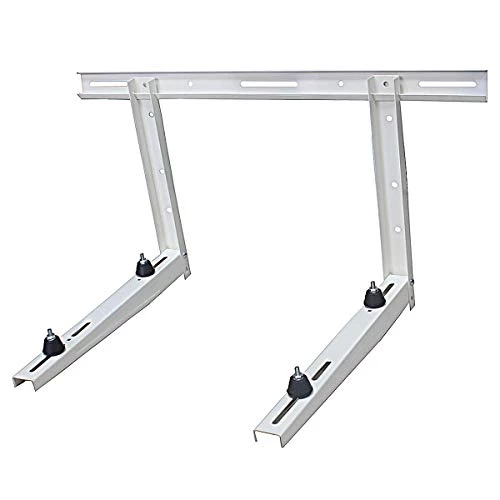DuctlessAire Outdoor Wall Mounting Bracket - Heavy-Duty, Adjustable, For Mounting Mini Split Condensers Above Ground, Intended For 9,000-36,000 BTU Units, White 3 DuctlessAire Outdoor Wall Mounting Bracket - Heavy-Duty, Adjustable, For Mounting Mini Split Condensers Above Ground, Intended For 9,000-36,000 BTU Units, White