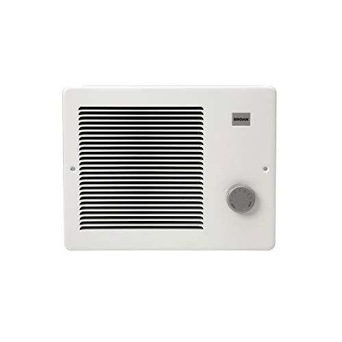 Broan-NuTone Wall Heater, White Grille Heater With Built-In Adjustable Thermostat, 750/1500W, 120/240V AC 3 Broan-NuTone Wall Heater, White Grille Heater With Built-In Adjustable Thermostat, 750/1500W, 120/240V AC