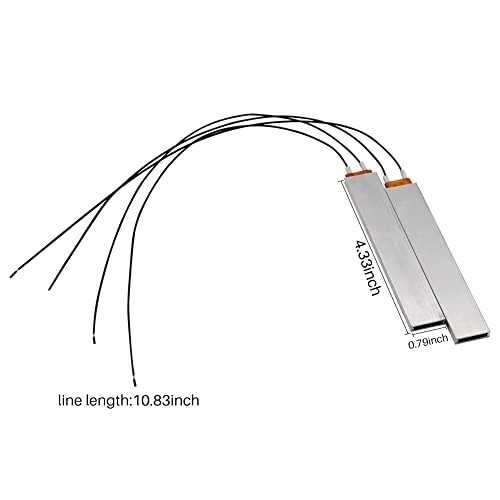 MODUODUO PTC Heating Element 2pcs 12V/220V/110V Thermistor Heater Constant Temperature Thermostat Heater Plate (White-110V) 8 MODUODUO PTC Heating Element 2pcs 12V/220V/110V Thermistor Heater Constant Temperature Thermostat Heater Plate (White-110V) - Image 6