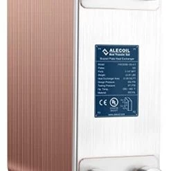 Alecoil 5"x12" 60 Plates Heat Exchanger With 1-1/4" MPT Port Water To Water 316L Stainless Steel Brazed Plate Heat Exchanger For Water Heating, Floor Heating, Commercial And Industrial Refrigeration -Heaters Sales Store 410FRfHFmML. AC