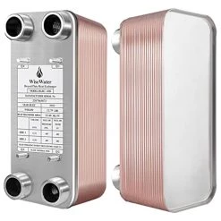 AB Plate Heat Exchanger, 5"x12" 30 Plates Water To Water Heat Exchanger, Copper/SS316L Stainless Steel Brazed Plate Heat Exchanger For Floor Heating, Water Heating, Snow 20 AB Plate Heat Exchanger, 5"x12" 30 Plates Water To Water Heat Exchanger, Copper/SS316L Stainless Steel Brazed Plate Heat Exchanger For Floor Heating, Water Heating, Snow -Heaters Sales Store 410GZ3E60ZL