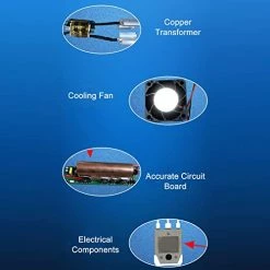 Magnetic Induction Heater Kit, 1800W 150A 86-100KPa Automotive Flameless Heat Induction Tool, 8 Coil Induction Coil Heater Bolt Removal Tool With Box For Rusty Screw Removing (US Plug 110V 200W) -Heaters Sales Store 410YcbEef9L