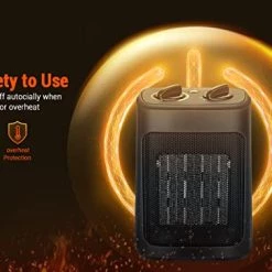 Space Heater, 1500W Electric Heaters Indoor Portable With Thermostat, PTC Fast Heating Ceramic Room Small Heater With Heating And Fan Mode For Bedroom Use 11 Space Heater, 1500W Electric Heaters Indoor Portable With Thermostat, PTC Fast Heating Ceramic Room Small Heater With Heating And Fan Mode For Bedroom Use -Heaters Sales Store 412A2dOYETL