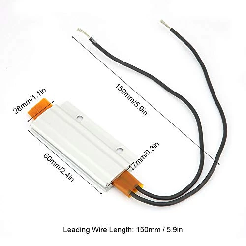 PTC Heating Element Plate, Aluminum Heater 12v To 220v Constant Temperature Thermostat Resistance Housing Insulation Air Ceramic Portable Miniature Accessories Warm Winter Hot Tool (12v 60℃) 8 PTC Heating Element Plate, Aluminum Heater 12v To 220v Constant Temperature Thermostat Resistance Housing Insulation Air Ceramic Portable Miniature Accessories Warm Winter Hot Tool (12v 60℃) - Image 6