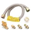 IKENIUP One Stop Gas Appliance Hook Up Kit, 22” Stainless Steel Flexible Gas Connector With 1/2''Brass Gas Shutoff Valve For Gas Log, Gas Dryer, Garage Heater, Gas Stove, Wall Heater And Fireplace 1 IKENIUP One Stop Gas Appliance Hook Up Kit, 22” Stainless Steel Flexible Gas Connector With 1/2''Brass Gas Shutoff Valve For Gas Log, Gas Dryer, Garage Heater, Gas Stove, Wall Heater And Fireplace -Heaters Sales Store 413Aqg5yBTL