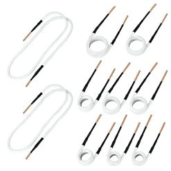 10PCS Induction Heater Coil Kit For Magnetic Induction Heater,8 Coils And 2 Free Forming Copper Wires With 1200℃ Heat Resistant For For Removing Rusty Bolts And Nuts