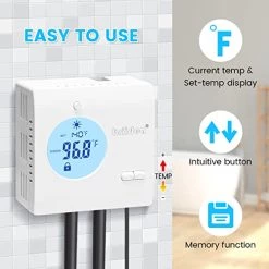 Briidea 1300W 120V Titanium Fully Submersible Portable Hot Tub Heater With Anti-Corrosion Sensor, Electrical Leakage Protection, Thermostat, Ideal For Baptistry, Bathtub, Pool 12 Briidea 1300W 120V Titanium Fully Submersible Portable Hot Tub Heater With Anti-Corrosion Sensor, Electrical Leakage Protection, Thermostat, Ideal For Baptistry, Bathtub, Pool -Heaters Sales Store 417YDwogjyL