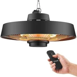 Pasapair Infrared Electric Patio Heater, Hanging Outdoor Heater With Remote Control,1500W Radiant Heat,Waterproof -Heaters Sales Store 41AY8l8D4IL. AC