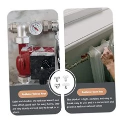 Heater Vent 16 Pcs Durable Radiators Plumbing Accessories Valve Valves Release Bleed Hole For Key Keys Exhaust Heater Faucet Vent Air Radiator Radiator Wrench -Heaters Sales Store 41CE23gcYaL