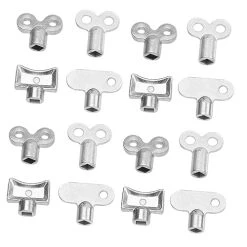 Heater Vent 16 Pcs Durable Radiators Plumbing Accessories Valve Valves Release Bleed Hole For Key Keys Exhaust Heater Faucet Vent Air Radiator Radiator Wrench
