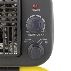 Comfort Zone CZ250 750/1,500-Watt Flex-Mount Utility Shop Heater With Tubular Stand, Adjustable Thermostat, Padded Handle, And Wide Base For Stability, Yellow/Black 8 Comfort Zone CZ250 750/1,500-Watt Flex-Mount Utility Shop Heater With Tubular Stand, Adjustable Thermostat, Padded Handle, And Wide Base For Stability, Yellow/Black -Heaters Sales Store 41EJXQrb4sL