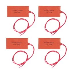 Silicone Rubber Heating Pad 12V 15W Flexible Heater Mat 4PCS Multifunctional Silicone Heating Pad Set Electric Heater Mat For Industrial Pipelines And Tanks -Heaters Sales Store 41ElZQmzRLL