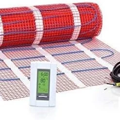 40 Sqft Mat Kit, 120V Electric Radiant Floor Heat Heating System W/Aube Programmable Floor Sensing Thermostat 23 40 Sqft Mat Kit, 120V Electric Radiant Floor Heat Heating System W/Aube Programmable Floor Sensing Thermostat -Heaters Sales Store 41IJC2X5h0L. AC