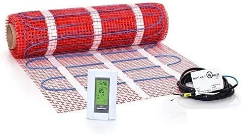 40 Sqft Mat Kit, 120V Electric Radiant Floor Heat Heating System W/Aube Programmable Floor Sensing Thermostat 9 40 Sqft Mat Kit, 120V Electric Radiant Floor Heat Heating System W/Aube Programmable Floor Sensing Thermostat - Image 7