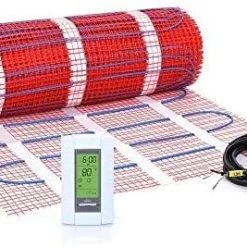 40 Sqft Mat Kit, 120V Electric Radiant Floor Heat Heating System W/Aube Programmable Floor Sensing Thermostat 27 40 Sqft Mat Kit, 120V Electric Radiant Floor Heat Heating System W/Aube Programmable Floor Sensing Thermostat -Heaters Sales Store 41IPjY2 A7L. AC