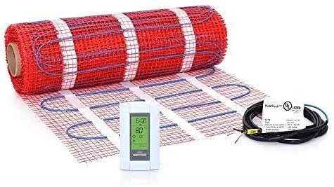 40 Sqft Mat Kit, 120V Electric Radiant Floor Heat Heating System W/Aube Programmable Floor Sensing Thermostat 13 40 Sqft Mat Kit, 120V Electric Radiant Floor Heat Heating System W/Aube Programmable Floor Sensing Thermostat - Image 11