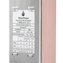 AB Plate Heat Exchanger, 5"x12" 30 Plates Water To Water Heat Exchanger, Copper/SS316L Stainless Steel Brazed Plate Heat Exchanger For Floor Heating, Water Heating, Snow