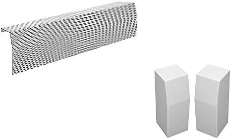 Baseboarders Premium Series 3 Ft Galvanized Steel Slip-On Baseboard Heater Cover Replacement + Left And Right Endcaps | Perfect For Bathrooms, Hydronic (Water) Home Heating Systems, White 17 Baseboarders Premium Series 3 Ft Galvanized Steel Slip-On Baseboard Heater Cover Replacement + Left And Right Endcaps | Perfect For Bathrooms, Hydronic (Water) Home Heating Systems, White - Image 15