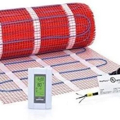 40 Sqft Mat Kit, 120V Electric Radiant Floor Heat Heating System W/Aube Programmable Floor Sensing Thermostat 28 40 Sqft Mat Kit, 120V Electric Radiant Floor Heat Heating System W/Aube Programmable Floor Sensing Thermostat -Heaters Sales Store 41M6XArMHfL. AC