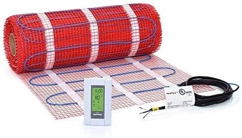 40 Sqft Mat Kit, 120V Electric Radiant Floor Heat Heating System W/Aube Programmable Floor Sensing Thermostat 14 40 Sqft Mat Kit, 120V Electric Radiant Floor Heat Heating System W/Aube Programmable Floor Sensing Thermostat - Image 12