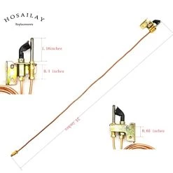 Propane Gas Water Heater Pilot Assembely Including 24" Thermocouple, 24" Gas Tubing, Bracket And One Flame Hood 12 Propane Gas Water Heater Pilot Assembely Including 24" Thermocouple, 24" Gas Tubing, Bracket And One Flame Hood -Heaters Sales Store 41OwdebSylL