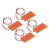 Silicone Rubber Heating Pad 12V 15W Flexible Heater Mat 4PCS Multifunctional Silicone Heating Pad Set Electric Heater Mat For Industrial Pipelines And Tanks
