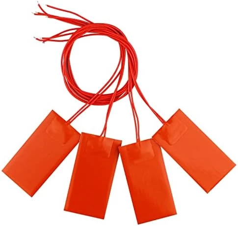 DERNORD 4PCS 12V 25W Silicone Heating Pad Rubber Flexible Heater Mat 80mm X 100mm 7 DERNORD 4PCS 12V 25W Silicone Heating Pad Rubber Flexible Heater Mat 80mm X 100mm - Image 5