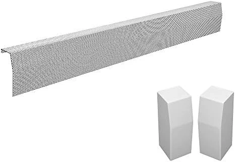 Baseboarders Premium Series 3 Ft Galvanized Steel Slip-On Baseboard Heater Cover Replacement + Left And Right Endcaps | Perfect For Bathrooms, Hydronic (Water) Home Heating Systems, White 15 Baseboarders Premium Series 3 Ft Galvanized Steel Slip-On Baseboard Heater Cover Replacement + Left And Right Endcaps | Perfect For Bathrooms, Hydronic (Water) Home Heating Systems, White - Image 13
