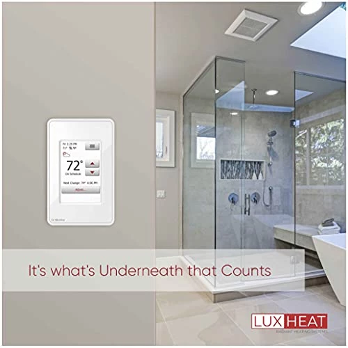 LuxHeat 30 Sqft Mat Kit (120v) Electric Radiant Floor Heating System For Under Tile & Laminate. Underfloor Heating Kit Includes Heat Mat, Alarm & OJ Microline WiFi Programmable Thermostat With GFCI 5 LuxHeat 30 Sqft Mat Kit (120v) Electric Radiant Floor Heating System For Under Tile & Laminate. Underfloor Heating Kit Includes Heat Mat, Alarm & OJ Microline WiFi Programmable Thermostat With GFCI - Image 3