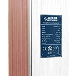 4"x12" 20 Plates Heat Exchanger With 1" MPT Port Water To Water 316L Stainless Steel Brazed Plate Heat Exchanger For Commercial And Industrial Refrigeration, Floor Heating, Water Heating, ALECOIL 15 4"x12" 20 Plates Heat Exchanger With 1" MPT Port Water To Water 316L Stainless Steel Brazed Plate Heat Exchanger For Commercial And Industrial Refrigeration, Floor Heating, Water Heating, ALECOIL -Heaters Sales Store 41SfWDrUWyL. AC