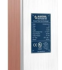 4"x12" 20 Plates Heat Exchanger With 1" MPT Port Water To Water 316L Stainless Steel Brazed Plate Heat Exchanger For Commercial And Industrial Refrigeration, Floor Heating, Water Heating, ALECOIL 14 4"x12" 20 Plates Heat Exchanger With 1" MPT Port Water To Water 316L Stainless Steel Brazed Plate Heat Exchanger For Commercial And Industrial Refrigeration, Floor Heating, Water Heating, ALECOIL -Heaters Sales Store 41TmJjLFLL. AC
