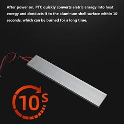 PTC Heating Element AC/DC 12V 70C Insulated Constant Temperature Ceramic Thermostatic Heaters Plate Aluminum Shell Heating Tool, PTCYIDU -Heaters Sales Store 41Tmy9HJcpL
