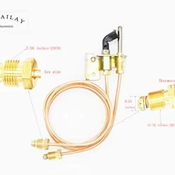 Propane Gas Water Heater Pilot Assembely Including 24" Thermocouple, 24" Gas Tubing, Bracket And One Flame Hood 13 Propane Gas Water Heater Pilot Assembely Including 24" Thermocouple, 24" Gas Tubing, Bracket And One Flame Hood -Heaters Sales Store 41VBFdWM07L