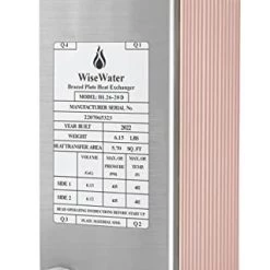 AB Plate Heat Exchanger, 4"x 12" 20 Plates Water To Water Heat Exchanger, Copper/SS316L Stainless Steel Brazed Plate Heat Exchanger For Floor Heating, Water Heating, Snow Melting