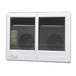Cadet Com-Pak Twin Electric Wall Heater Complete Unit With Thermostat (Model: CSTC402TW, Part: 67527), 13648/10236 BTU, 240/208 Volt, 4000/3000 Watt, White