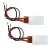 2PCS PTC Heating Element AC/DC 12V 200C Insulated Constant Temperature Ceramic Thermostatic Heaters Plate Aluminum Shell Miniature Heating 5W-50W, PTCYIDU