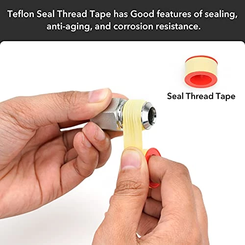 Stanbroil One Stop Gas Appliance Hook Up Kit - Brass Gas Ball Valve And Flexible Gas Connector With Fittings For Garage Heaters, Gas Stoves, Wall Mounted Heaters, Gas Fireplace And Gas Dryer 7 Stanbroil One Stop Gas Appliance Hook Up Kit - Brass Gas Ball Valve And Flexible Gas Connector With Fittings For Garage Heaters, Gas Stoves, Wall Mounted Heaters, Gas Fireplace And Gas Dryer - Image 5