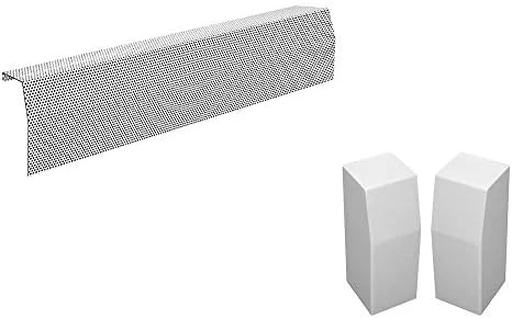 Baseboarders Premium Series 3 Ft Galvanized Steel Slip-On Baseboard Heater Cover Replacement + Left And Right Endcaps | Perfect For Bathrooms, Hydronic (Water) Home Heating Systems, White 13 Baseboarders Premium Series 3 Ft Galvanized Steel Slip-On Baseboard Heater Cover Replacement + Left And Right Endcaps | Perfect For Bathrooms, Hydronic (Water) Home Heating Systems, White - Image 11