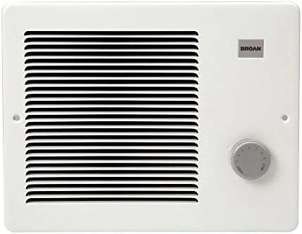 Broan-NuTone Wall Heater, White Grille Heater With Built-In Adjustable Thermostat, 750/1500W, 120/240V AC 8 Broan-NuTone Wall Heater, White Grille Heater With Built-In Adjustable Thermostat, 750/1500W, 120/240V AC - Image 6