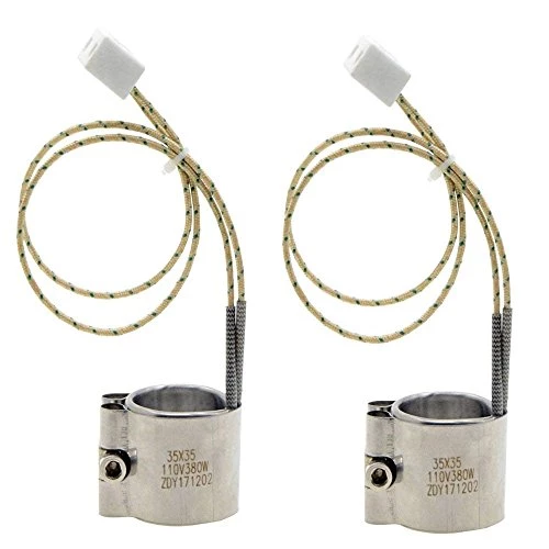 Nxtop 110V 380W Injected Mould Heating Element Band Heater 35x35mm (2-PCS) 3 Nxtop 110V 380W Injected Mould Heating Element Band Heater 35x35mm (2-PCS)