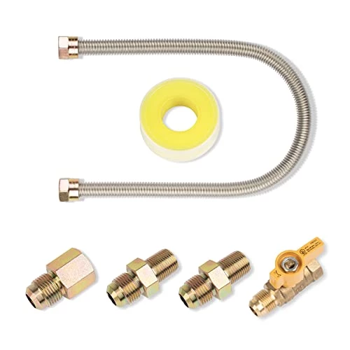 F271239 One-Stop Universal Gas-Appliance Hook-Up Kit For Replacement Mr.Heater Fits Gas Stoves, Gas Dryer, Garage Heaters, Gas Fireplaces And Wall Mounted Heaters 3 F271239 One-Stop Universal Gas-Appliance Hook-Up Kit For Replacement Mr.Heater Fits Gas Stoves, Gas Dryer, Garage Heaters, Gas Fireplaces And Wall Mounted Heaters