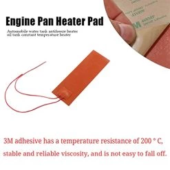 Harissess 5PCS Silicone Rubber Heating Mat,12V 20W Electric Flexible Silicone Heating Blanket For Industrial Equipment (50x150mm) -Heaters Sales Store 41kTW4MjrOL