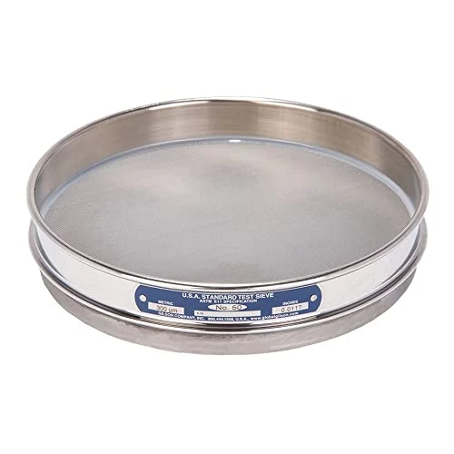 Gilson Performer V8SH #50 Stainless Steel Sieve, 50, 8" Diameter, Half Height 3 Gilson Performer V8SH #50 Stainless Steel Sieve, 50, 8" Diameter, Half Height