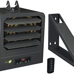 KING KB2410-1-B2-ECO KB ECO2S Garage Heater W/Bracket, Thermostat And Remote Control, 10000W / 240V, Gray -Heaters Sales Store 41mZXGKE1NL. AC 4