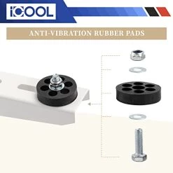 ICOOL Mini Split Wall Mounting Bracket (18.5" L X 15.7" H) For 7000-18000 BTU Universal Ductless Air Conditioners Heat Pumps Compressors, Outdoor Heavy Duty Foldable Condenser Bracket -Heaters Sales Store 41nlj5gp7pL